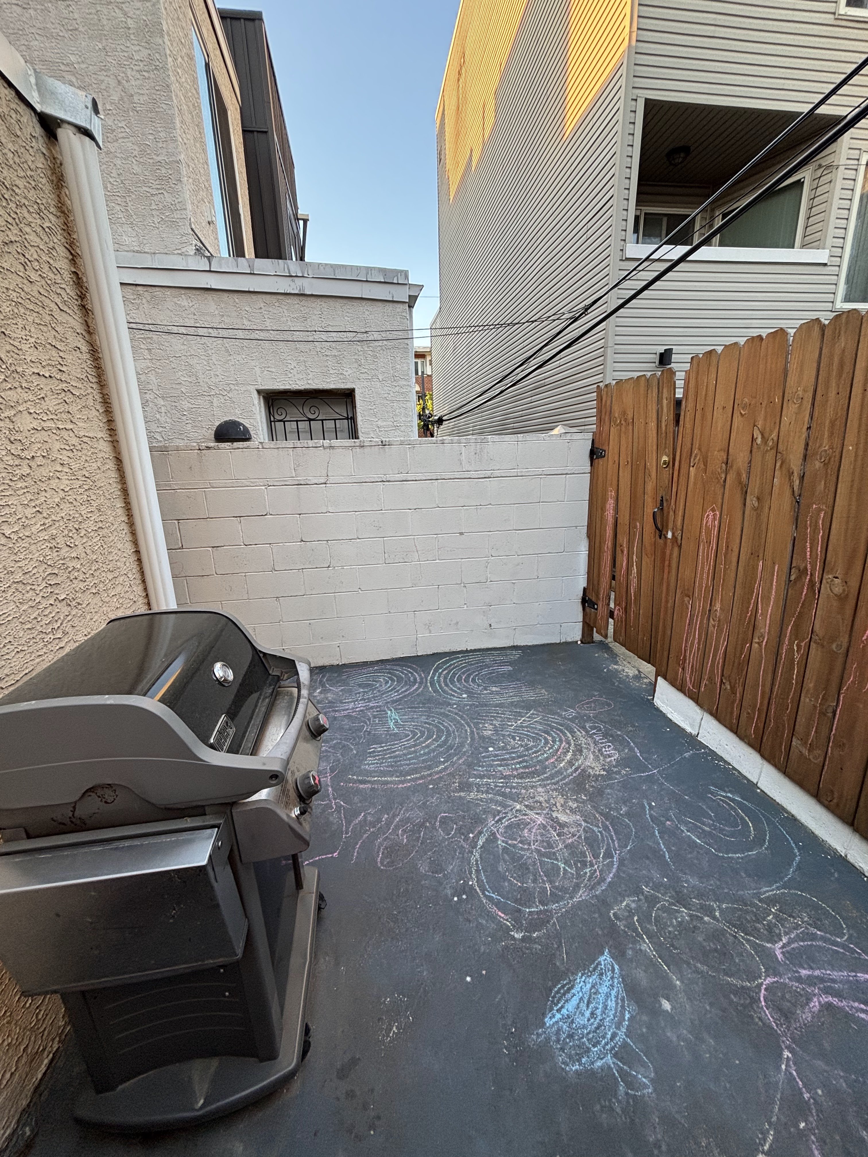 Rear patio with grill